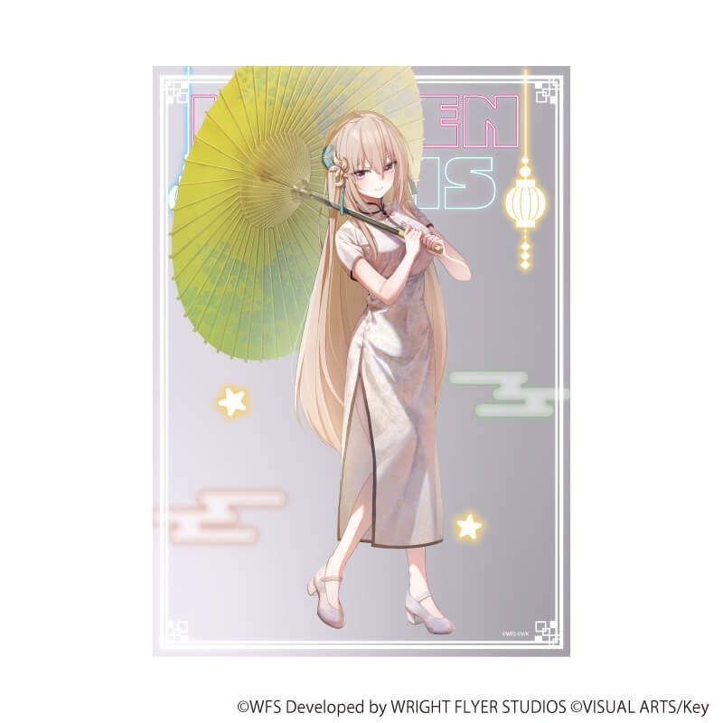 A3クリアポスター「ヘブンバーンズレッド」04/白河ユイナ チャイナドレスver.(描き下ろしイラスト)