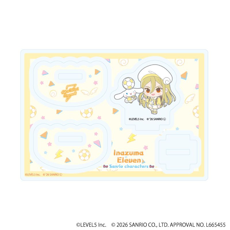 ゆらゆらアクリルスタンド「イナズマイレブン×サンリオキャラクターズ」08/亜風炉照美×シナモロール(コラボイラスト)