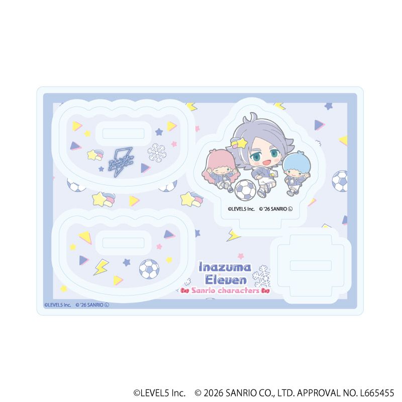 ゆらゆらアクリルスタンド「イナズマイレブン×サンリオキャラクターズ」05/吹雪士郎×リトルツインスターズ(コラボイラスト)
