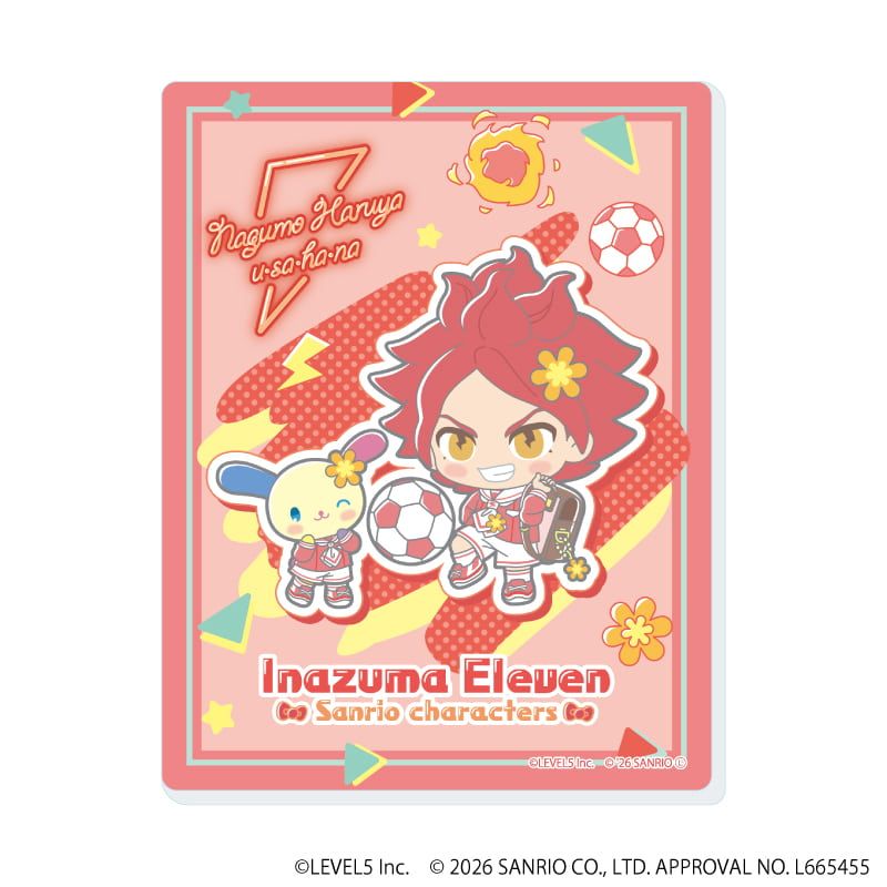 アクリルカード「イナズマイレブン×サンリオキャラクターズ」01/コンプリートセット(全10種)(コラボイラスト)