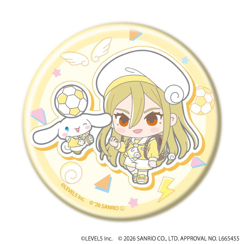 缶バッジ「イナズマイレブン×サンリオキャラクターズ」05/コンプリートセット(全10種)(コラボイラスト)