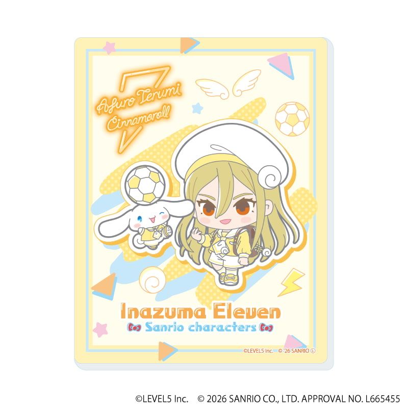 アクリルカード「イナズマイレブン×サンリオキャラクターズ」01/ブラインド(10種)(コラボイラスト)