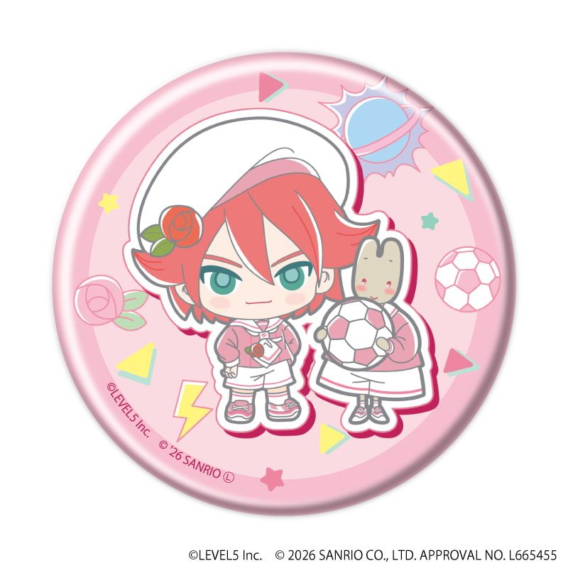 缶バッジ「イナズマイレブン×サンリオキャラクターズ」05/ブラインド(10種)(コラボイラスト)