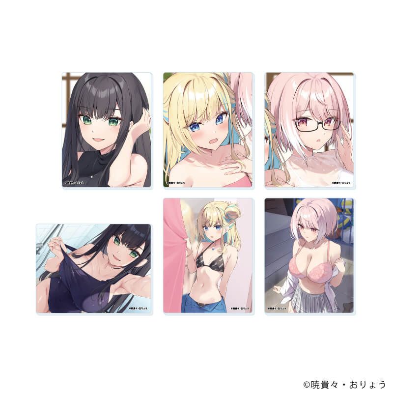 アクリルカード「校内三大美女のヒモしてます」01/ブラインド(6種)(公式イラスト)