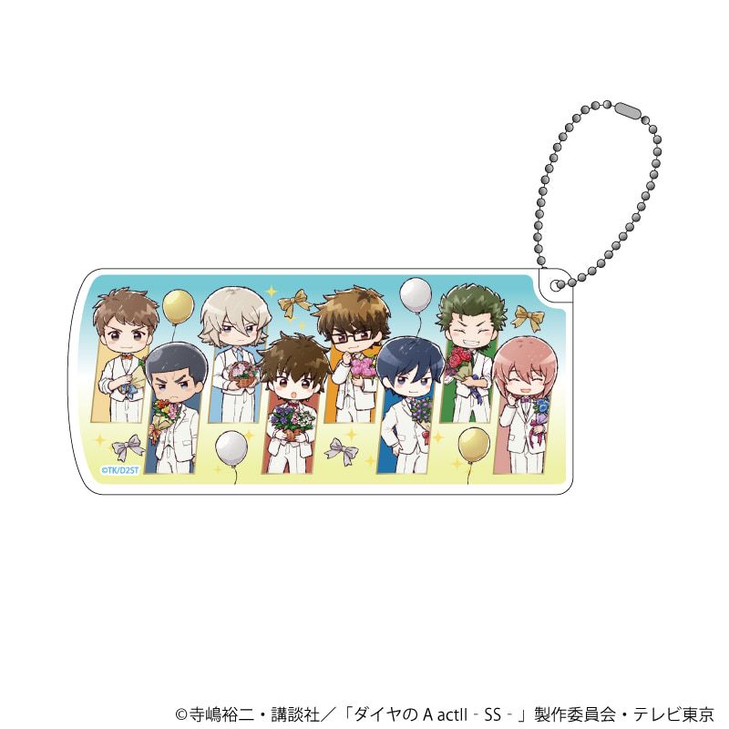スライド式小物ケース「TVアニメ『ダイヤのA actⅡ -Second Season-』」01/集合デザイン(グラフアートイラスト)