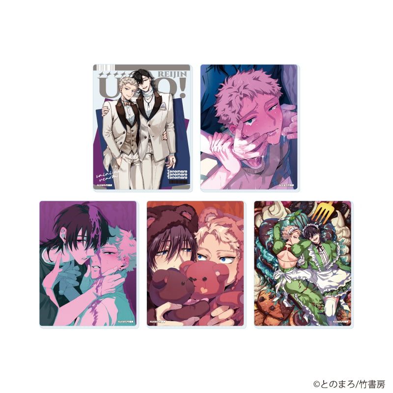アクリルカード「麗人uno!周年記念フェア」02/最愛のヴェノム コンプリートセット(全5種)(公式&描き下ろしイラスト)