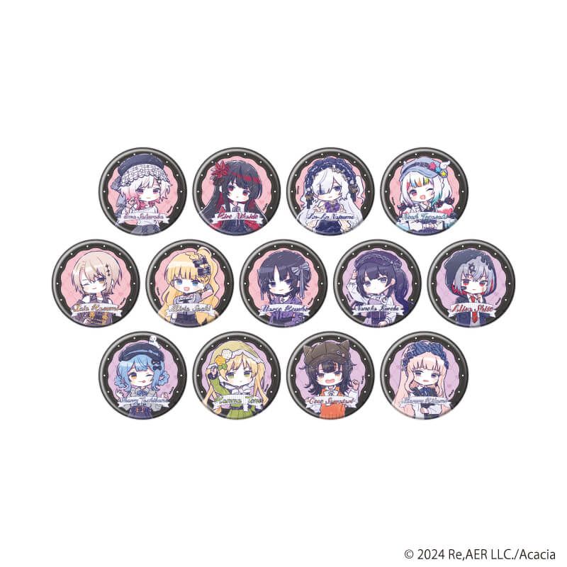 缶バッジ「魔法少女ノ魔女裁判」04/ダークガーリーファッションver. ブラインド(13種)(グラフアートイラスト)