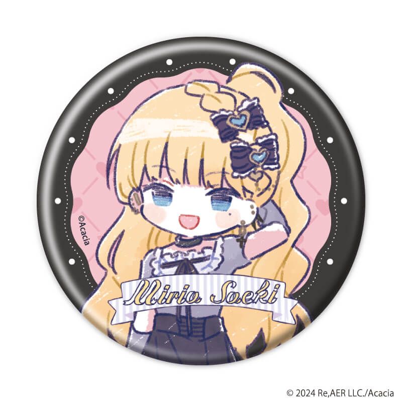 缶バッジ「魔法少女ノ魔女裁判」04/ダークガーリーファッションver. ブラインド(13種)(グラフアートイラスト)
