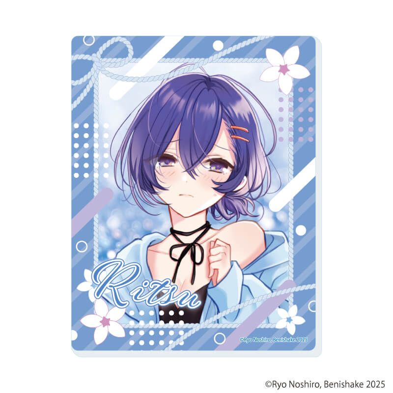 アクリルカード「顔だけ良いクラスメイトが、やたらとグイグイ来る百合の話。」01/コンプリートセット(全6種)(公式&描き下ろしイラスト)