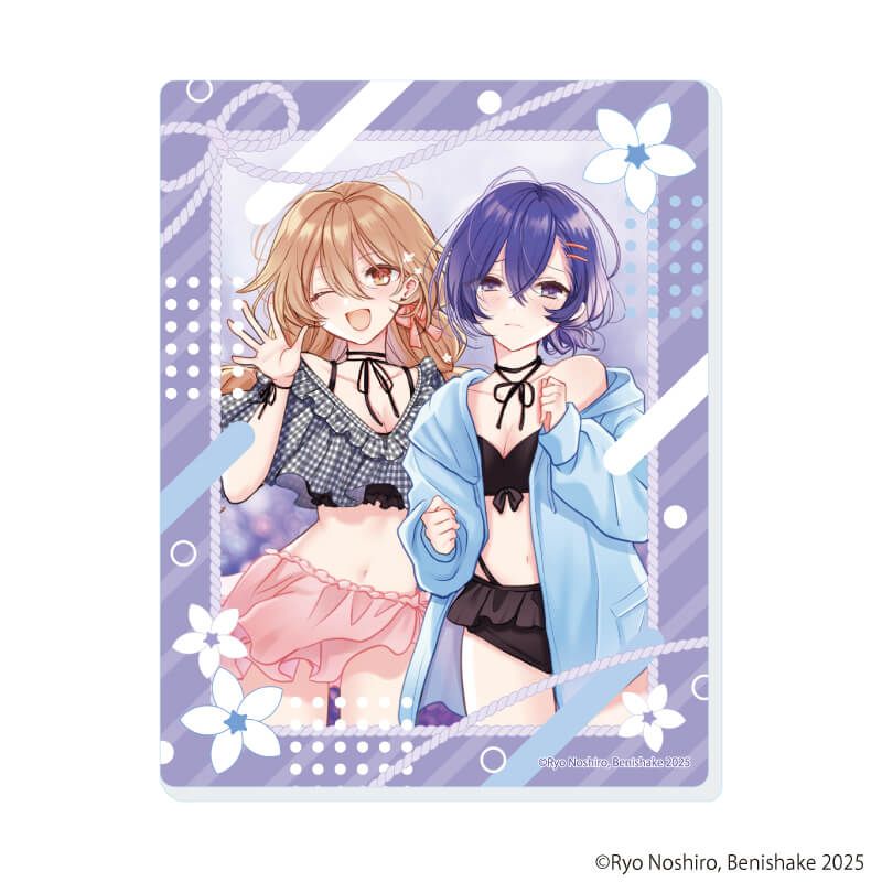 アクリルカード「顔だけ良いクラスメイトが、やたらとグイグイ来る百合の話。」01/ブラインド(6種)(公式&描き下ろしイラスト)