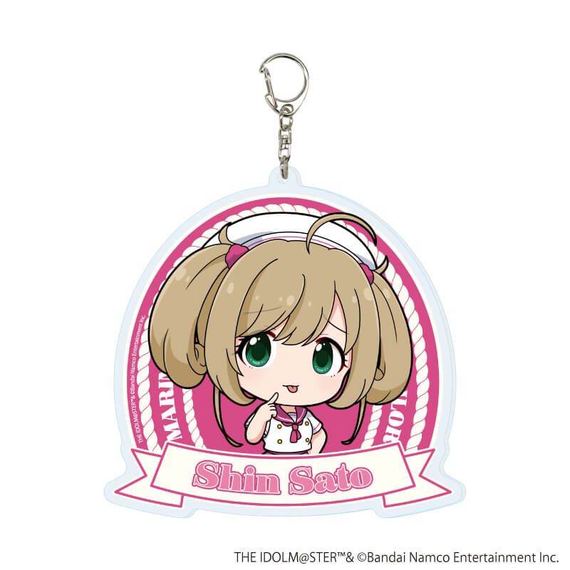 デカアクリルキーホルダー「アイドルマスター シンデレラガールズ」27/佐藤心 マリンセーラーver.(ミニキャライラスト)