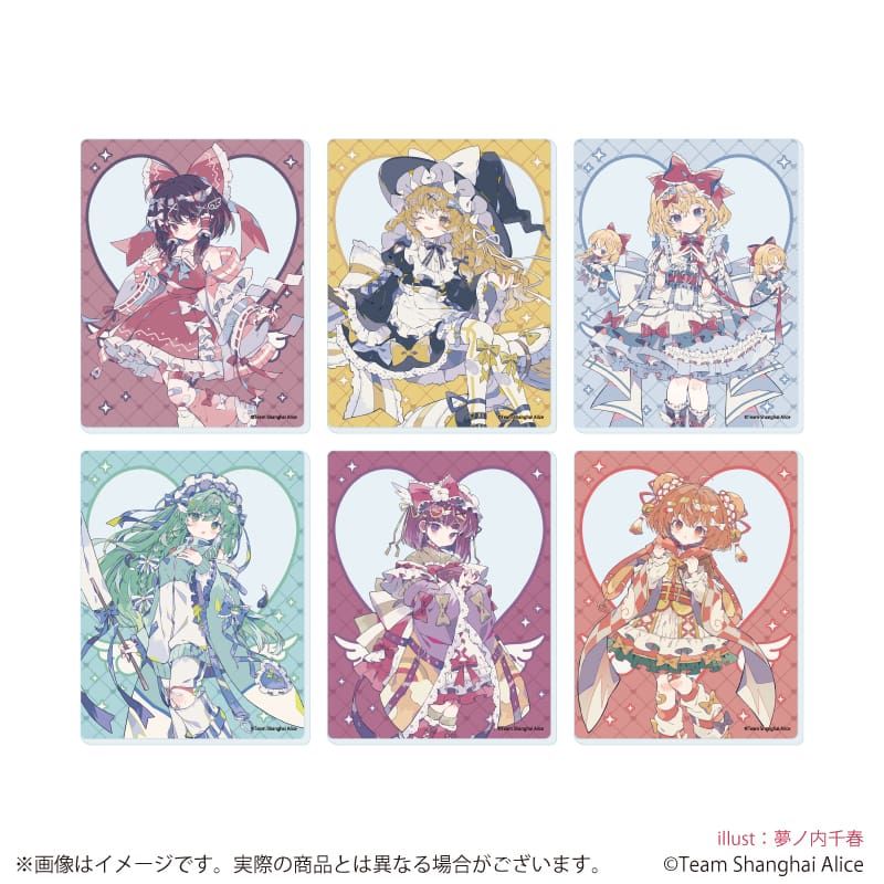 アクリルカード「東方Project」05/天使界隈ver. ブラインド(6種)(描き起こしイラスト)