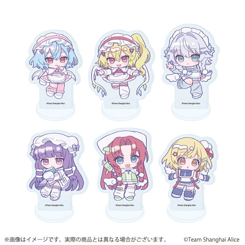 アクリルぷちスタンド「東方Project」06/天使界隈ver. コンプリートセット(全6種)(ミニキャライラスト)