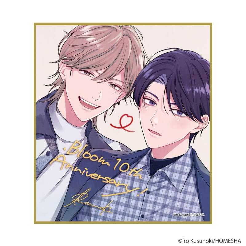 ミニ色紙「.Bloom＆メロキス展 2026」23/楠いろ(描き下ろしイラスト)