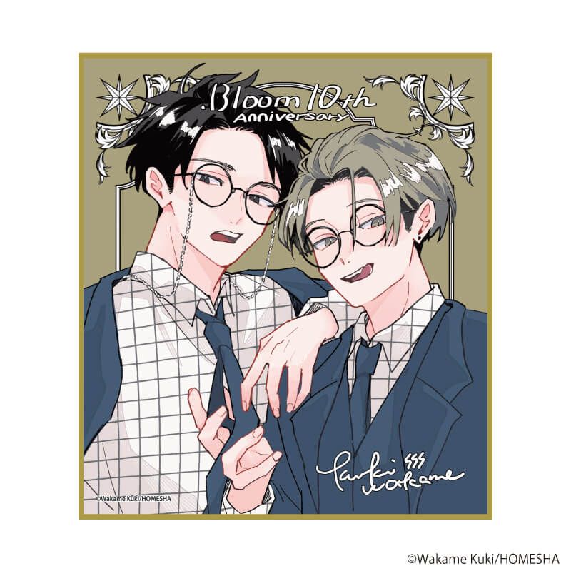 ミニ色紙「.Bloom＆メロキス展 2026」22/久喜わかめ(描き下ろしイラスト)
