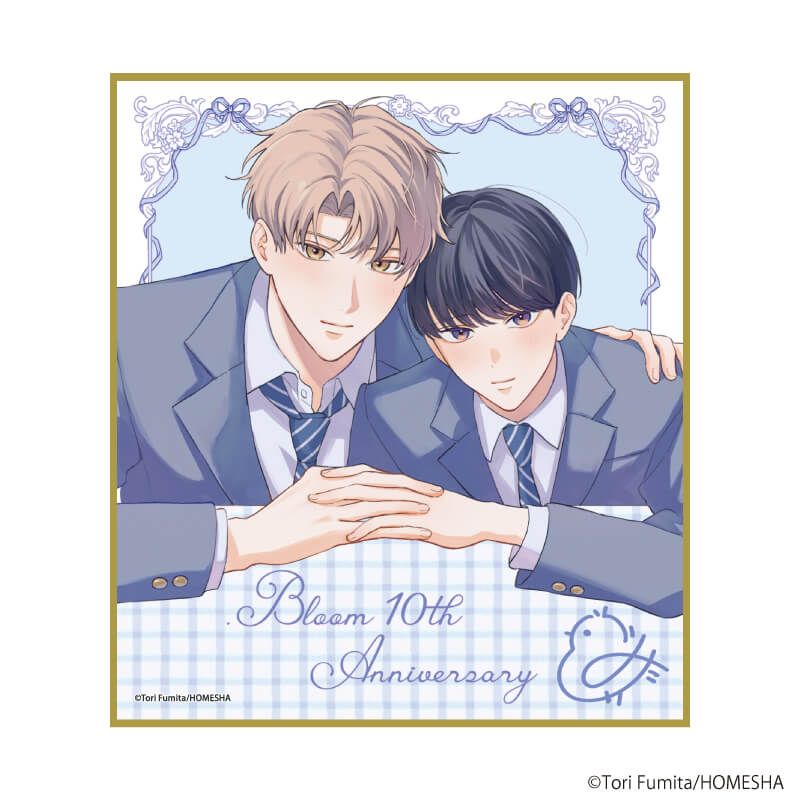 ミニ色紙「.Bloom＆メロキス展 2026」18/文田とり(描き下ろしイラスト)