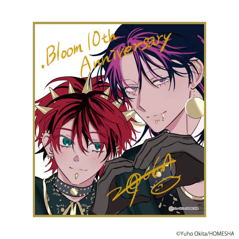 ミニ色紙「.Bloom＆メロキス展 2026」03/沖田有帆 (描き下ろしイラスト)