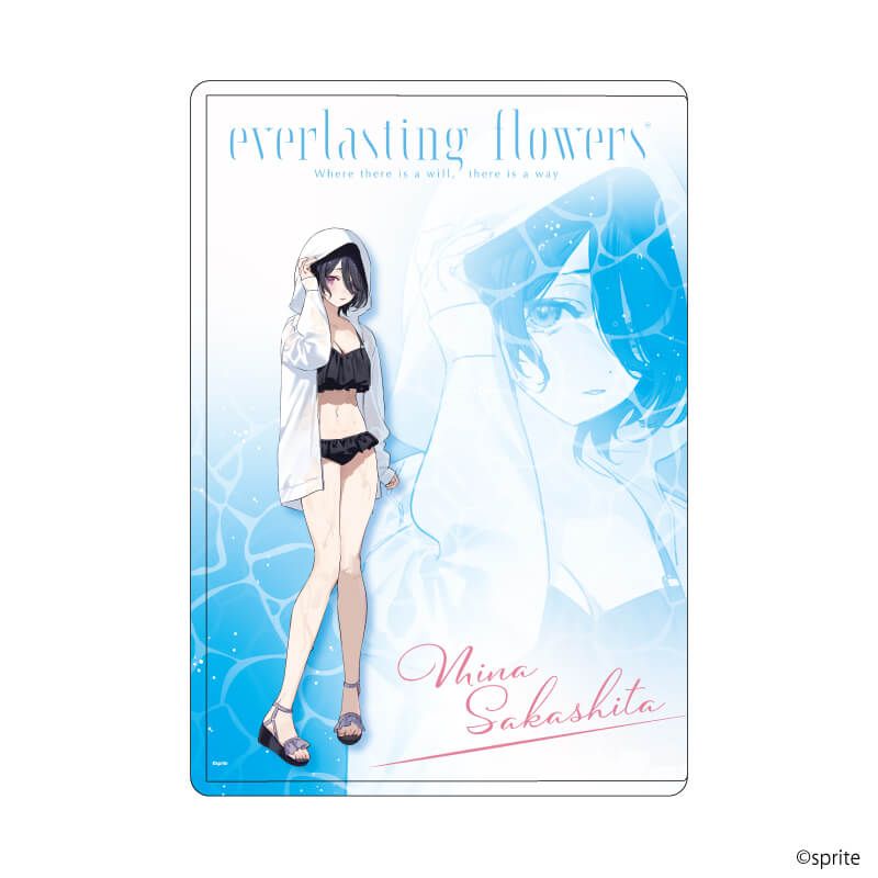 キャラクリアケース「everlasting flowers」01/坂下深菜(描き起こしイラスト)