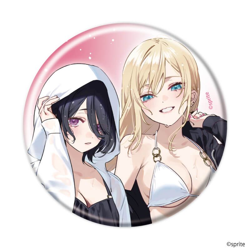缶バッジ「everlasting flowers」01/ブラインド(4種)(描き起こしイラスト)
