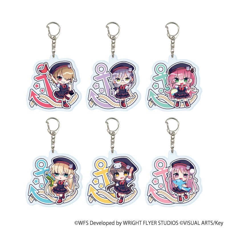 アクリルキーホルダー「ヘブンバーンズレッド」23/コンプリートセット(全6種) 第31A部隊(ミニキャライラスト)