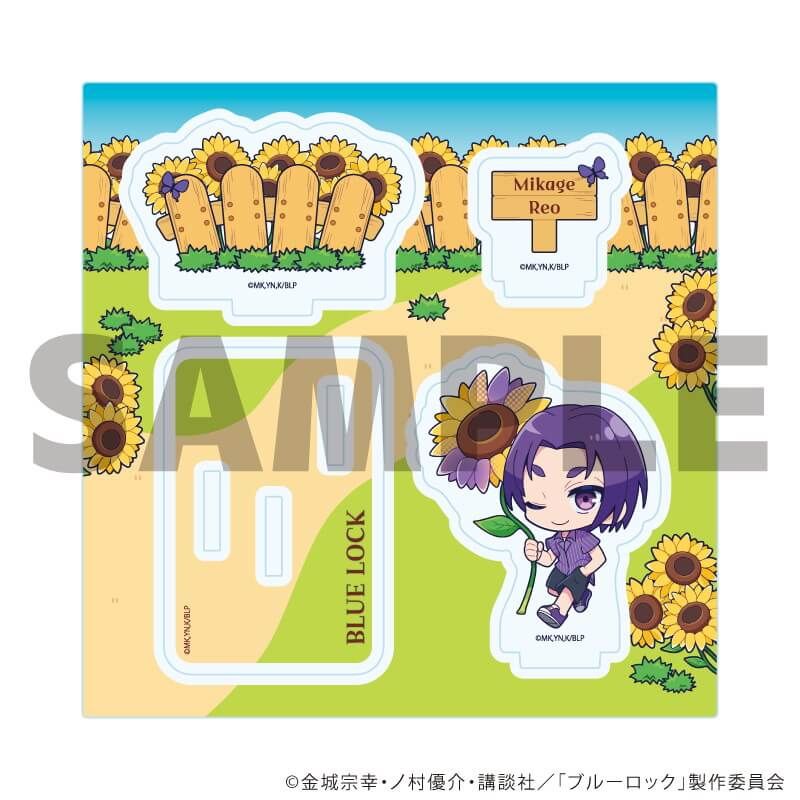 アクリルスタンドプレート「TVアニメ『ブルーロック』」19/御影 玲王 カラフルサンフラワーver.(ミニキャライラスト)
