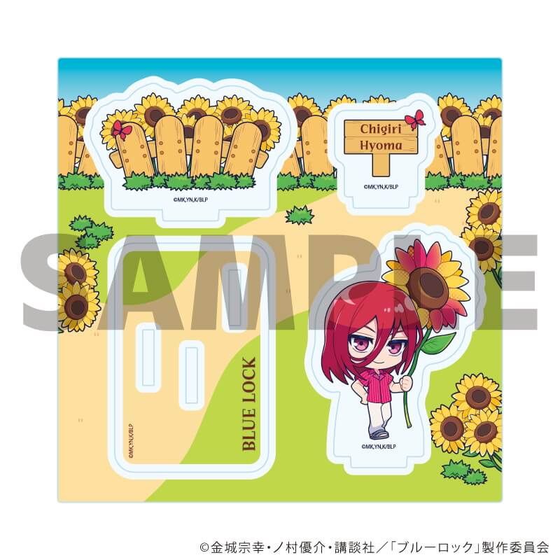 アクリルスタンドプレート「TVアニメ『ブルーロック』」18/千切 豹馬 カラフルサンフラワーver.(ミニキャライラスト)