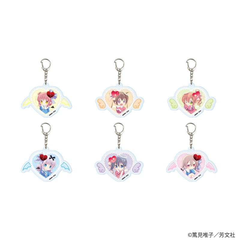 アクリルキーホルダー「スロウスタート」03/天使&悪魔ver. コンプリートセット(全6種)(描き下ろしイラスト)