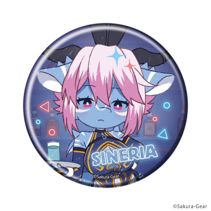 缶バッジ「Bunnimals -バニーガール・アニマルズ-」11/ブラインド(5種)(レトロアートイラスト)