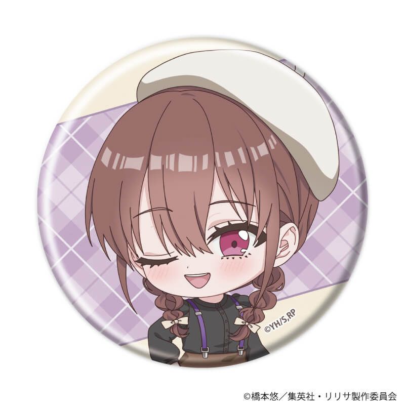 缶バッジ「2.5次元の誘惑」14/ベレー×サスペンダーver. コンプリートセット(全6種)(ミニキャライラスト)