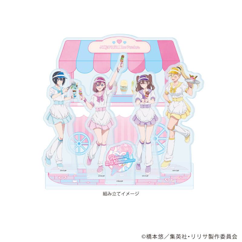 プレミアム アクリルジオラマプレート「2.5次元の誘惑」02/アイスパーラーver. 集合デザイン(描き下ろしイラスト)