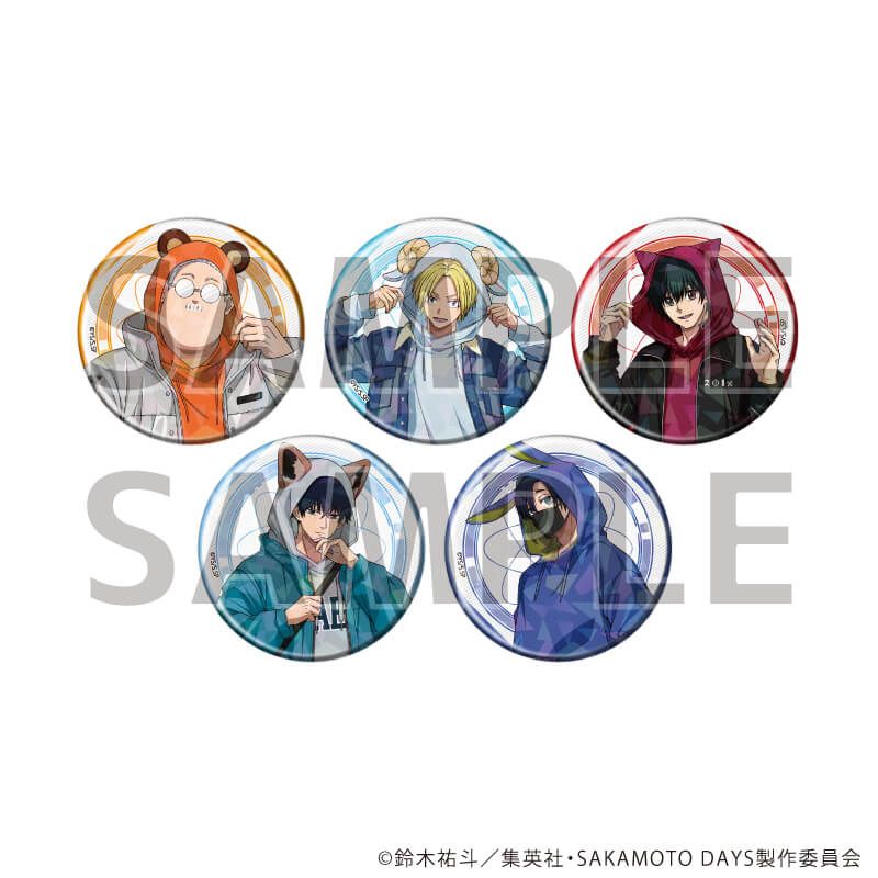 ホログラム缶バッジ(57mm)「SAKAMOTO DAYS」27/動物パーカーver. ブラインド(5種)(描き下ろしイラスト)