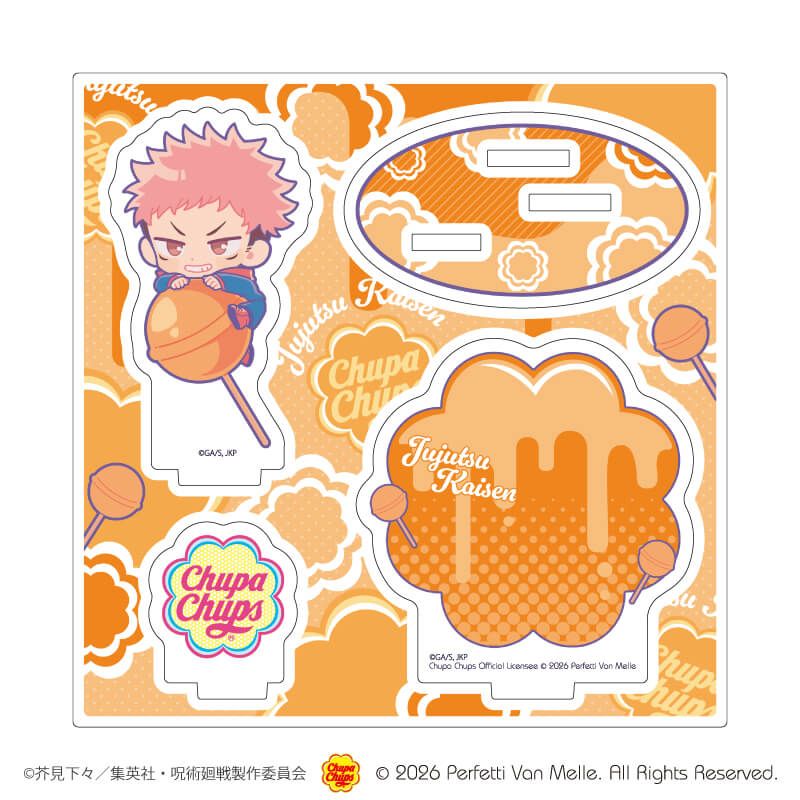 アクリルスタンドプレート「呪術廻戦×チュッパチャプス」01/虎杖 悠仁(コラボイラスト)