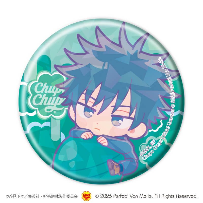 ホログラム缶バッジ(57mm)「呪術廻戦×チュッパチャプス」01/ブラインド(10種)(コラボイラスト)