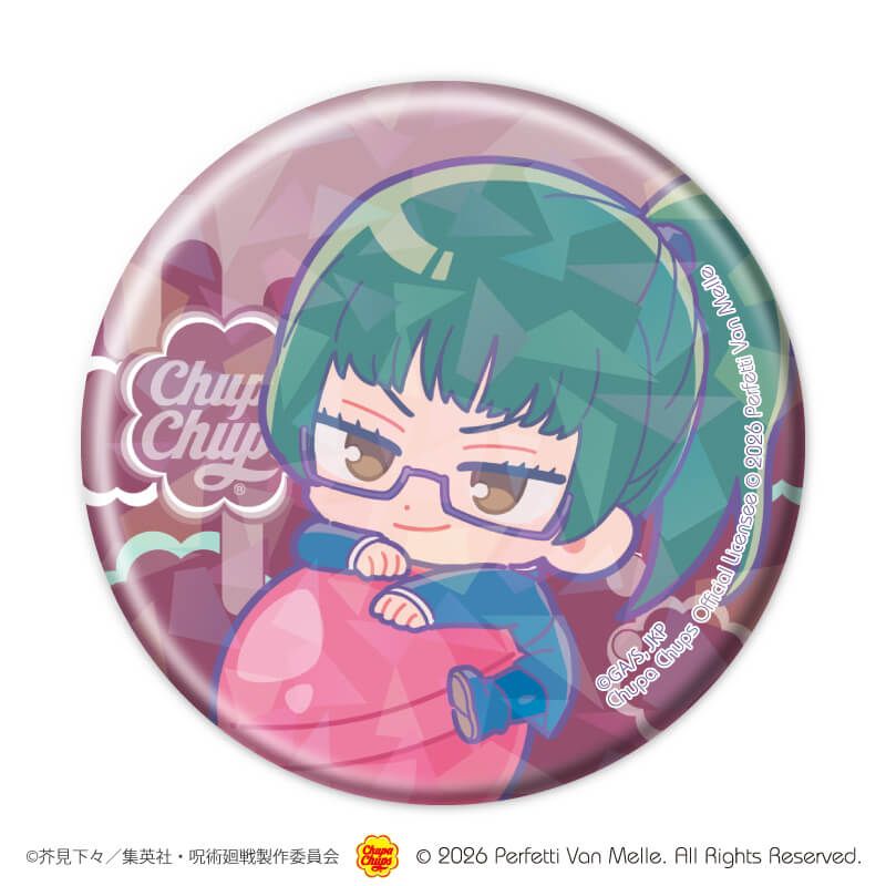 ホログラム缶バッジ(57mm)「呪術廻戦×チュッパチャプス」01/ブラインド(10種)(コラボイラスト)