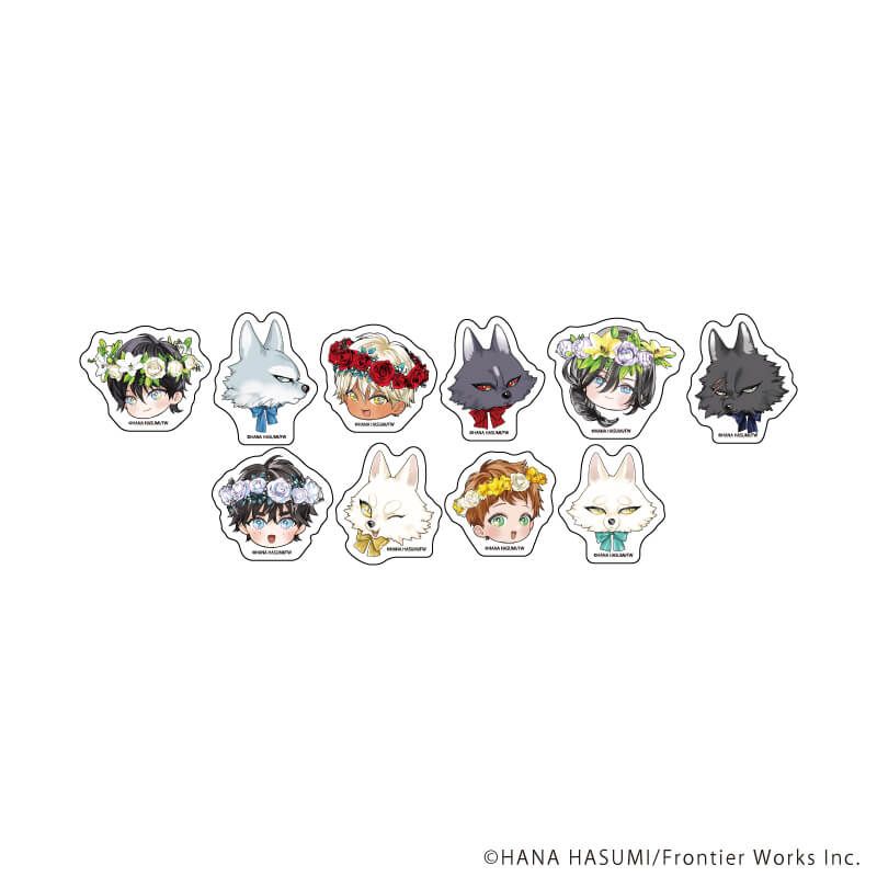 フレークシール10枚セット「獣人オメガバースシリーズ」01/ペンデュラム&レムナント&ガーランド&カドル(描き下ろしイラスト)