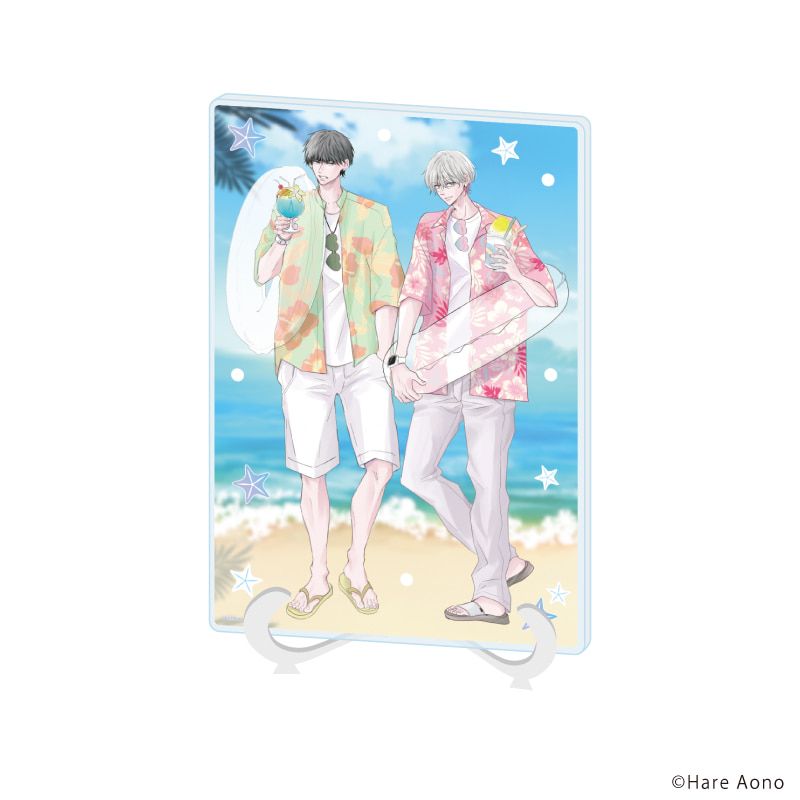 アクリルアートボード(A5サイズ)「幼馴染が好きかもしれない」01/柳一弥＆久住春太(描き下ろしイラスト)
