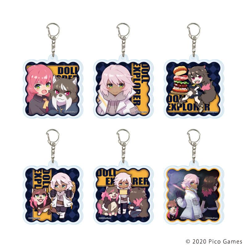アクリルキーホルダー「DOLL EXPLORER」01/コンプリートセット(全6種)(公式&描き下ろしイラスト)