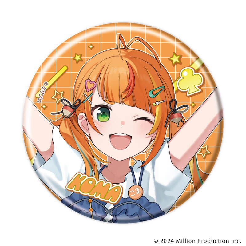 缶バッジ「Million Production」07/コンプリートセット(全5種) お揃いTシャツver.(描き起こしイラスト)