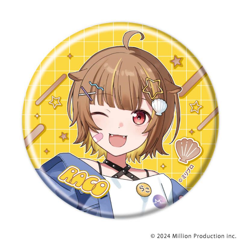 缶バッジ「Million Production」07/ブラインド(5種) お揃いTシャツver.(描き起こしイラスト)