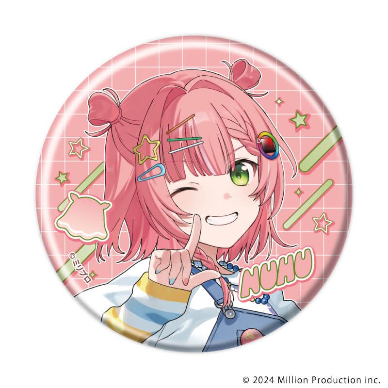 缶バッジ「Million Production」07/ブラインド(5種) お揃いTシャツver.(描き起こしイラスト)