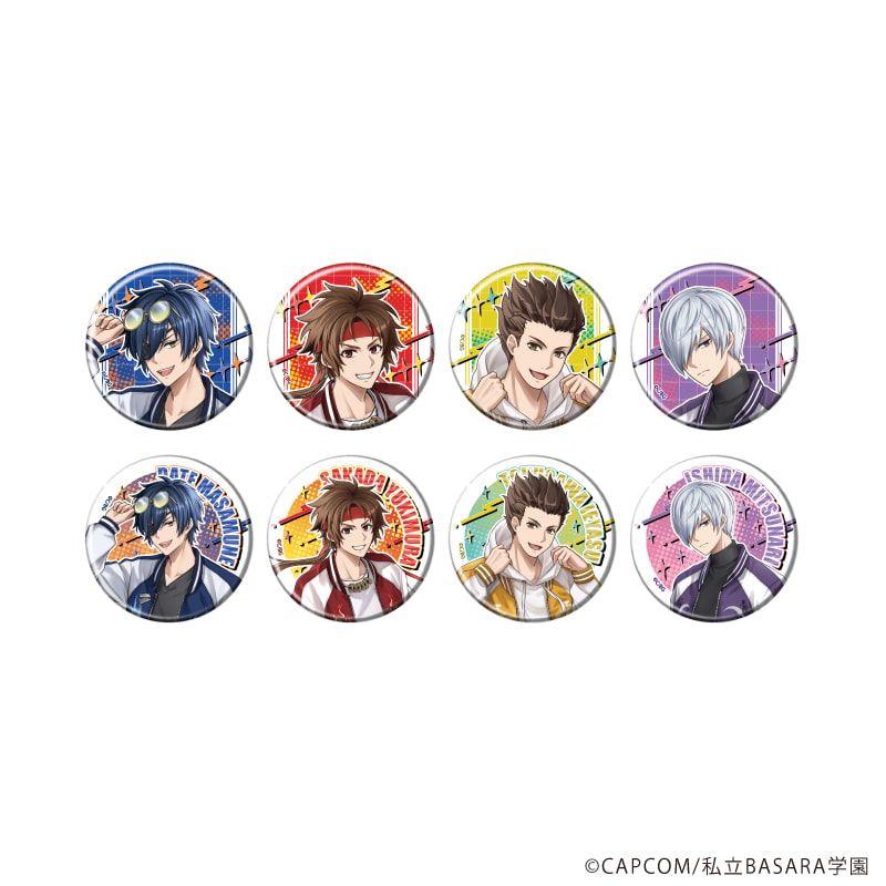 缶バッジ「学園BASARA」31/スカジャンver. ブラインド(8種)(描き起こし