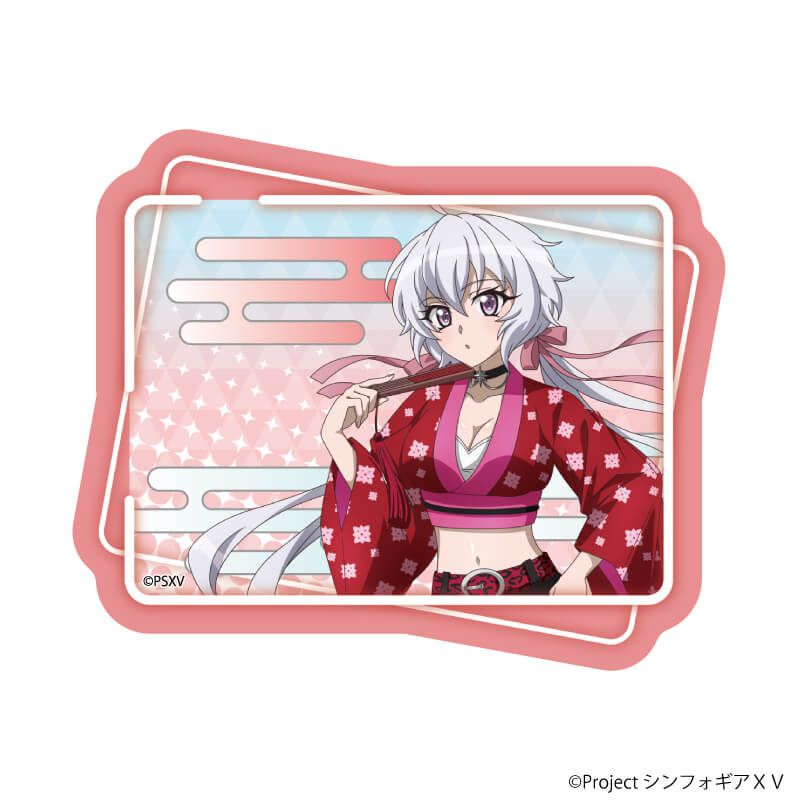 ダイカットステッカー「戦姫絶唱シンフォギアＸＶ」11/雪音クリス 着物×Y2KVer.(描き下ろしイラスト)