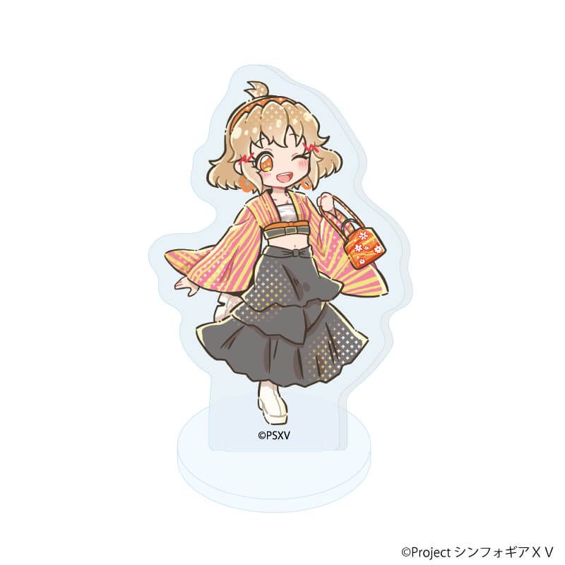 アクリルぷちスタンド「戦姫絶唱シンフォギアＸＶ」18/コンプリートセット(全8種) 着物×Y2KVer.(グラフアートイラスト)