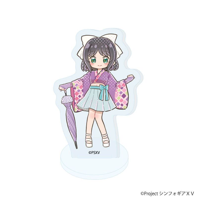 アクリルぷちスタンド「戦姫絶唱シンフォギアＸＶ」18/コンプリートセット(全8種) 着物×Y2KVer.(グラフアートイラスト)