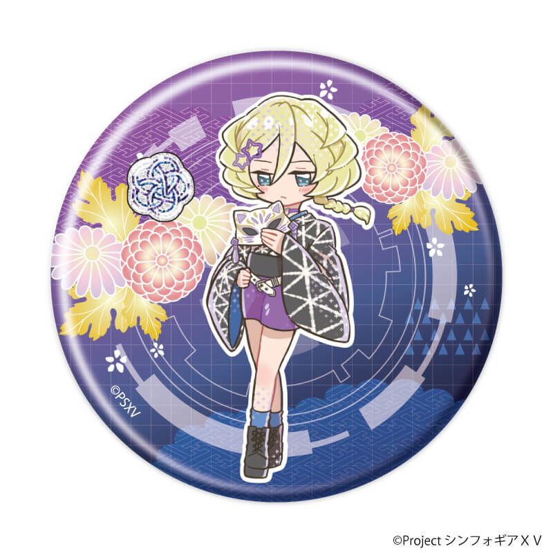 缶バッジ「戦姫絶唱シンフォギアＸＶ」31/ブラインド(8種) 着物×Y2KVer.(グラフアートイラスト)