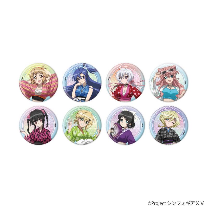 缶バッジ「戦姫絶唱シンフォギアＸＶ」30/ブラインド(8種) 着物×Y2KVer.(描き下ろしイラスト)
