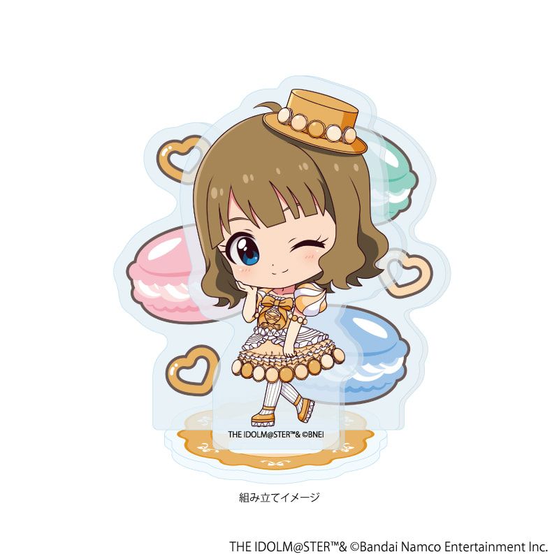 アクリルスタンドプレート「アイドルマスター ミリオンライブ！」48/周防 桃子 マカロンドレスver.(ミニキャライラスト)