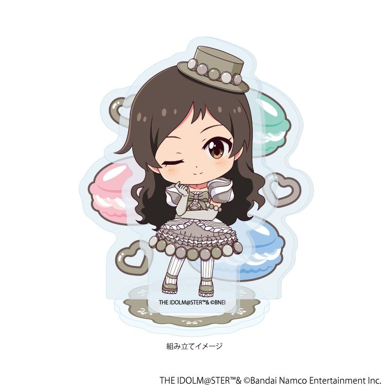 アクリルスタンドプレート「アイドルマスター ミリオンライブ！」46/北沢 志保 マカロンドレスver.(ミニキャライラスト)