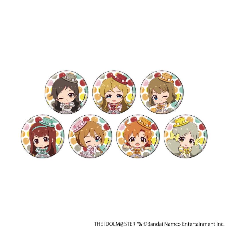 缶バッジ「アイドルマスター ミリオンライブ！」21/マカロンドレスver. トレーディング(7種)(ミニキャライラスト)