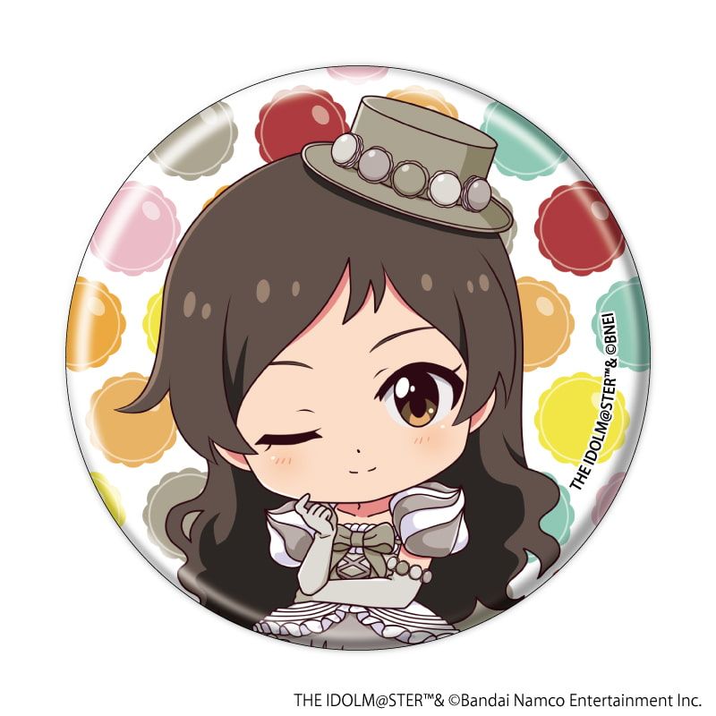 缶バッジ「アイドルマスター ミリオンライブ！」21/マカロンドレスver. トレーディング(7種)(ミニキャライラスト)
